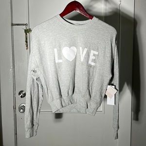 Nwt. Spiritual gangster grey love sweater